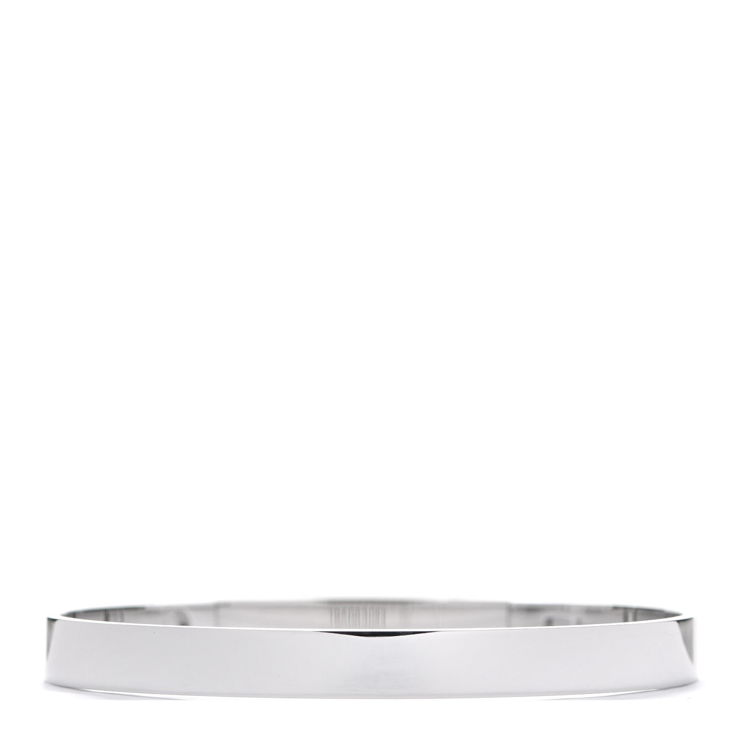 Hermes 18K White Gold PM Collier De Chien Bracelet SH 3 of 5