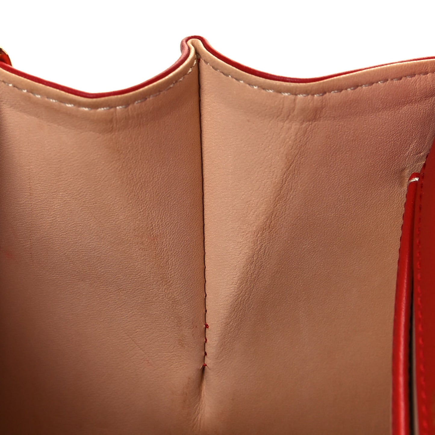 Box Calfskin Mini Brillant Satchel Red