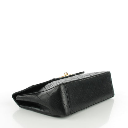 Chanel Lambskin Quilted XL Jumbo Single Flap Black 6 of 10