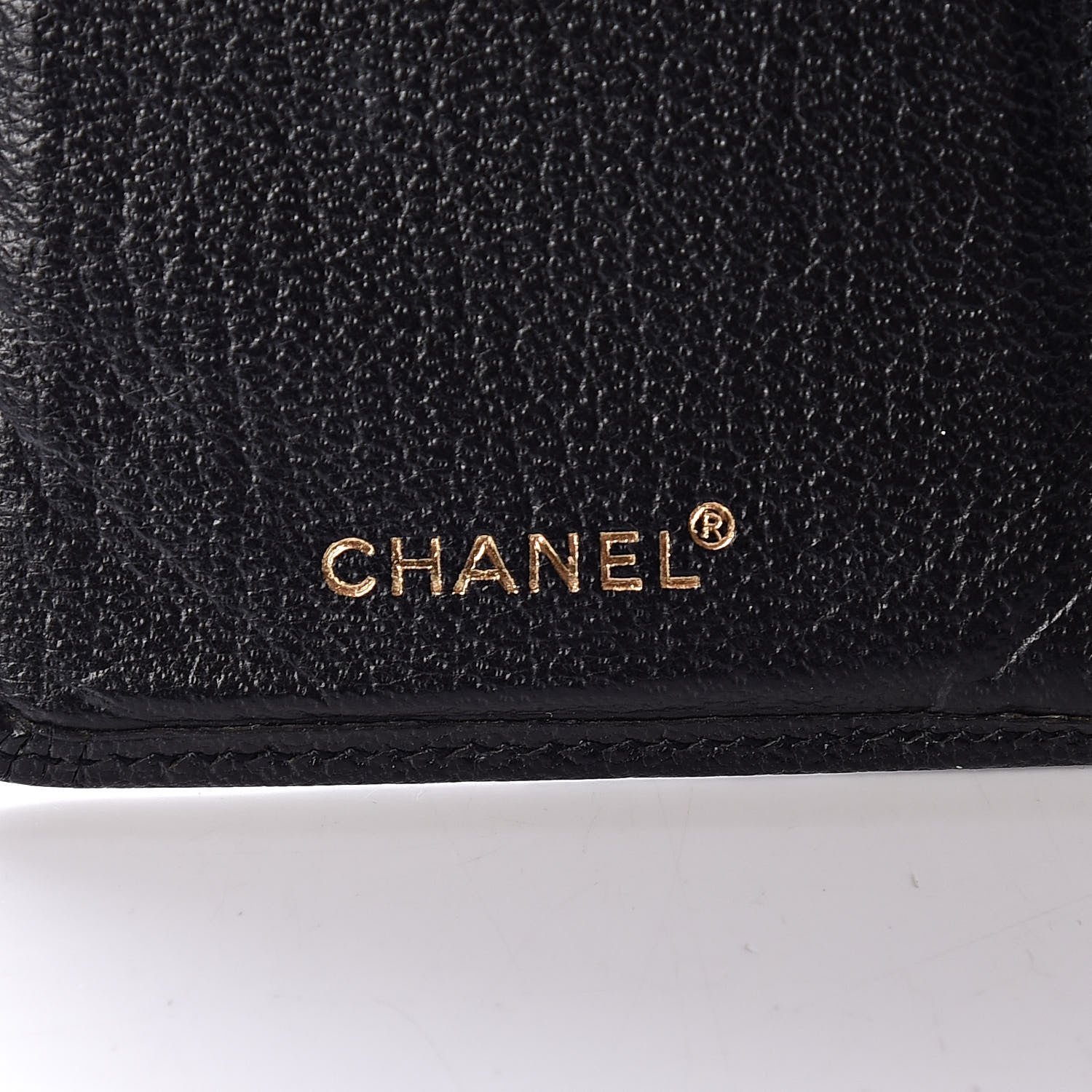 Chanel Goatskin Yen Wallet Black 6 of 7