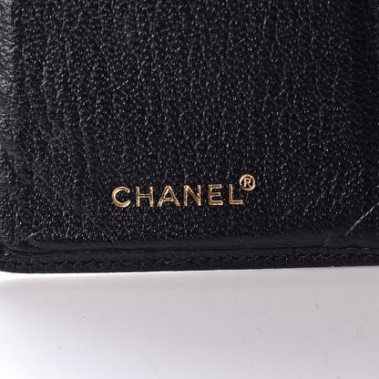 Chanel Goatskin Yen Wallet Black 6 of 7