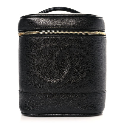 Chanel Caviar Vanity Cosmetic Case Black 1 of 10