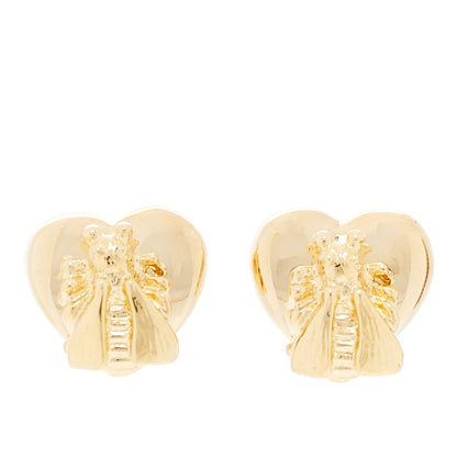 Gucci 18K Yellow Gold Le Marche Des Merveilles Bee Motif Earrings 1 of 5