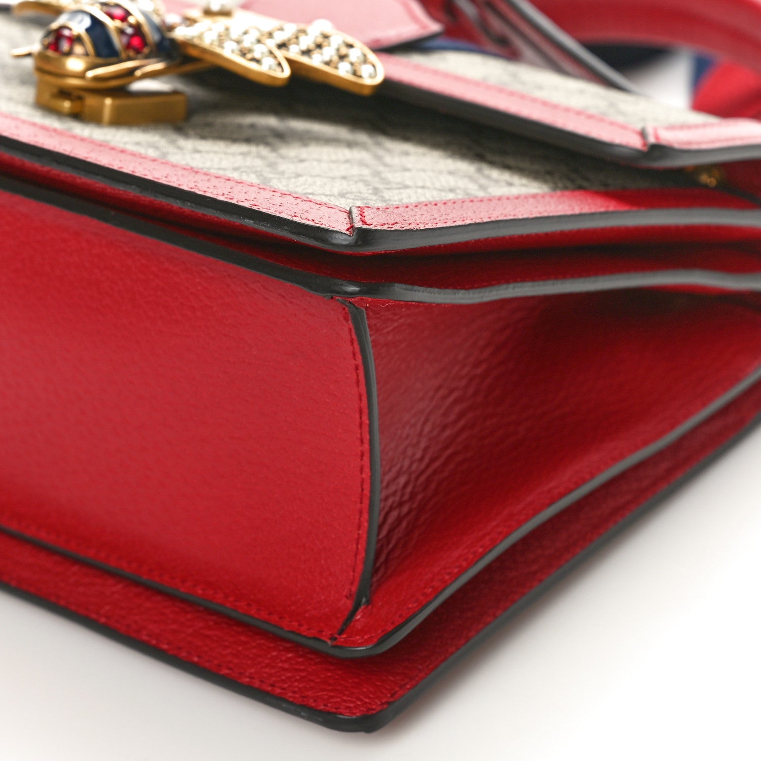 Gucci GG Supreme Monogram Small Queen Margaret Top Handle Bag Red 9 of 9