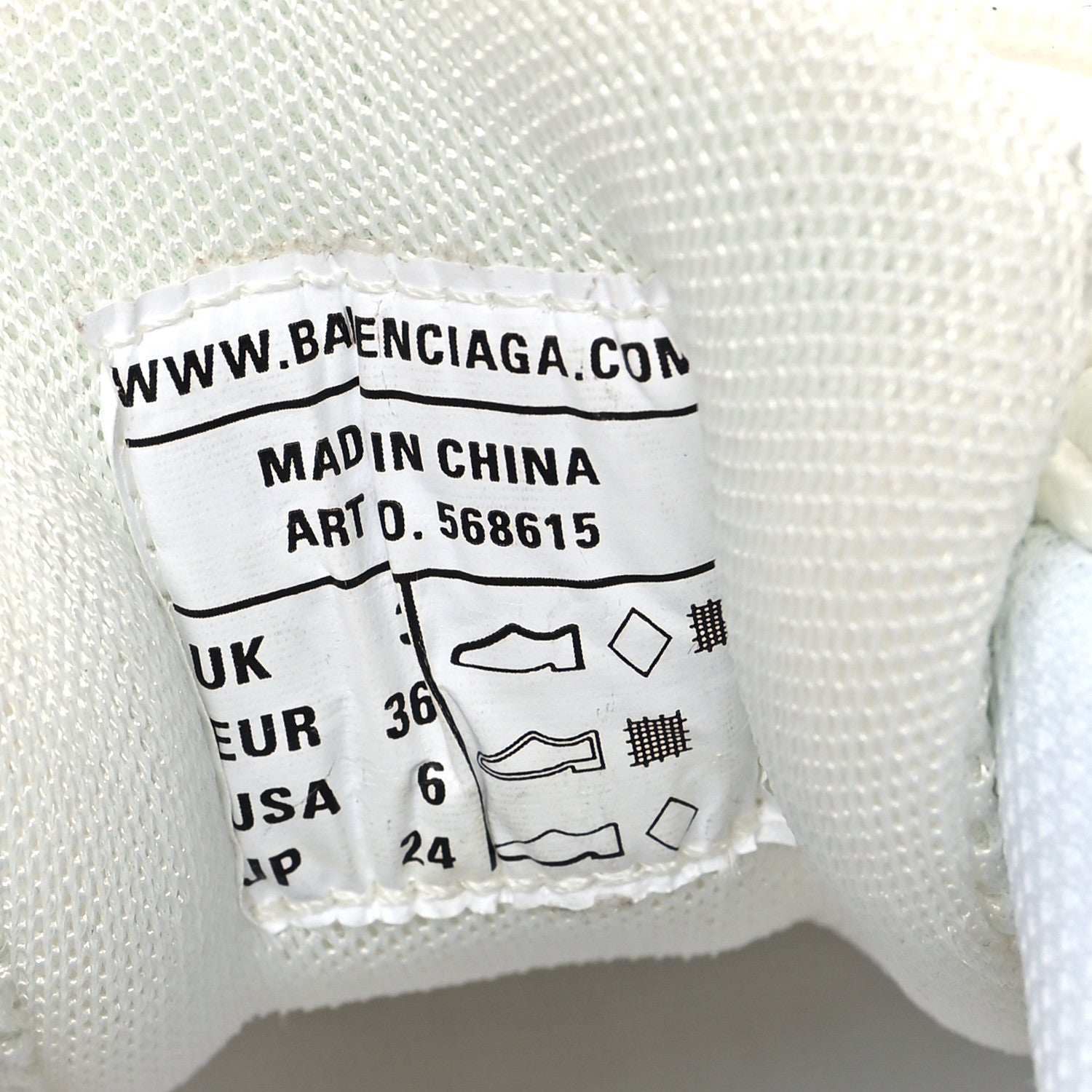 Balenciaga Rubber Mesh Tri-Color Womens Track.2 Open Sneakers 36 Light Yellow Light Pink Light Blue 8 of 9