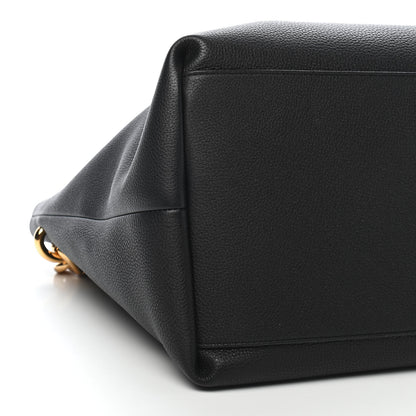 Bottega Veneta Grained Calfskin Saint Germain Tote Black 9 of 12