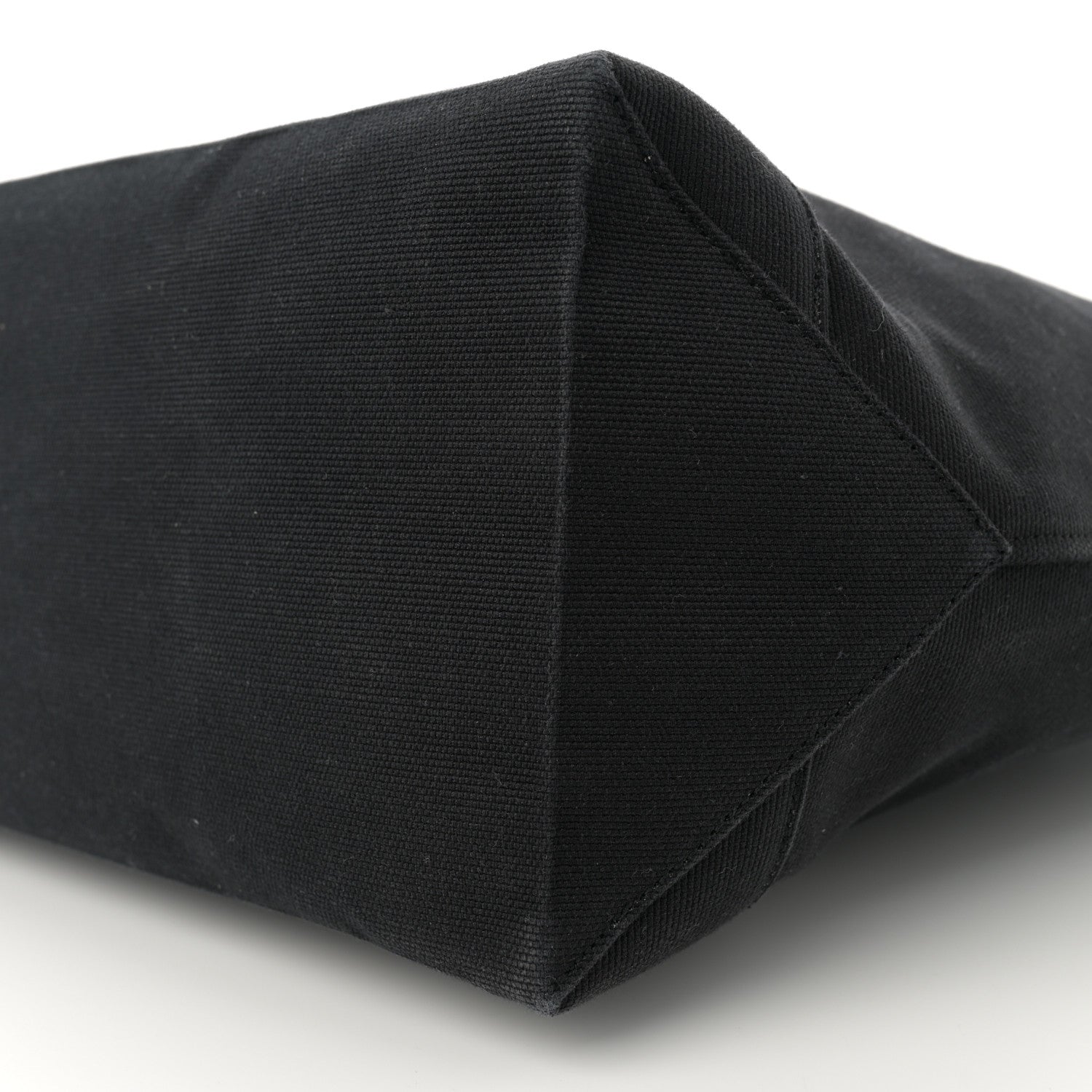 Saint Laurent Canvas Beach Shopping East West Tote Black 10 of 11