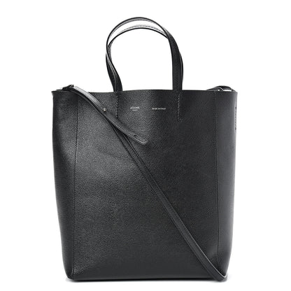 Celine Grained Calfskin Small Vertical Cabas Black 1 of 12