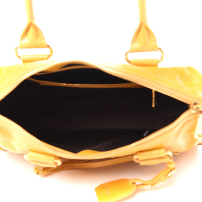 Miu Miu Vitello Shine Zip Tote Soleil 5 of 10