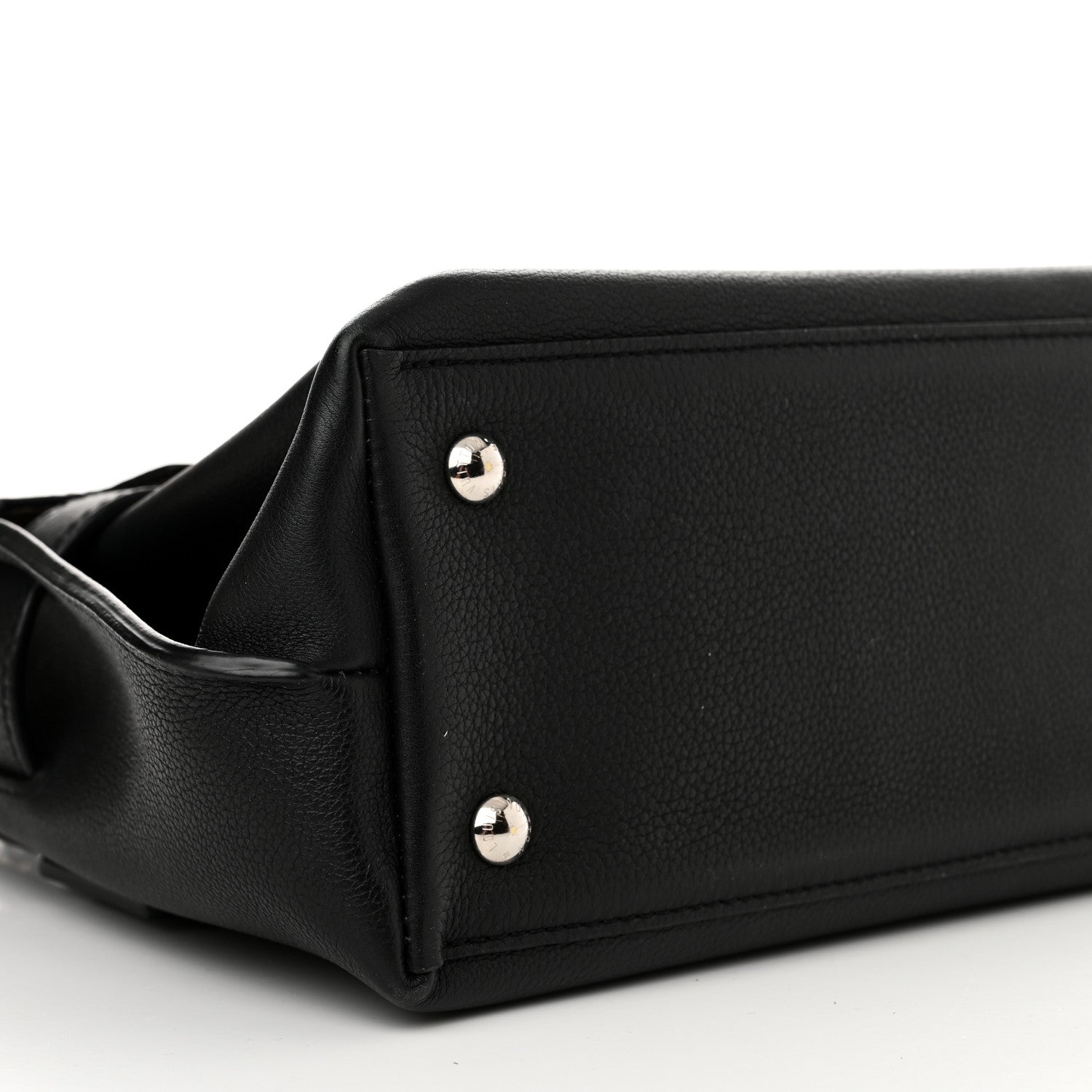 Louis Vuitton Calfskin Lockme Ever BB Black 9 of 10