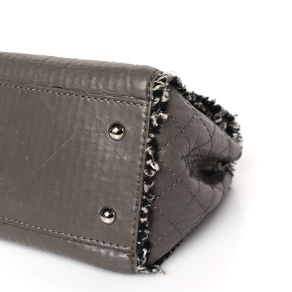 Chanel Tweed Calfskin Tweedy Single Flap Grey 9 of 10