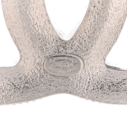 Chanel Baguette Crystal CC Brooch Silver 4 of 5