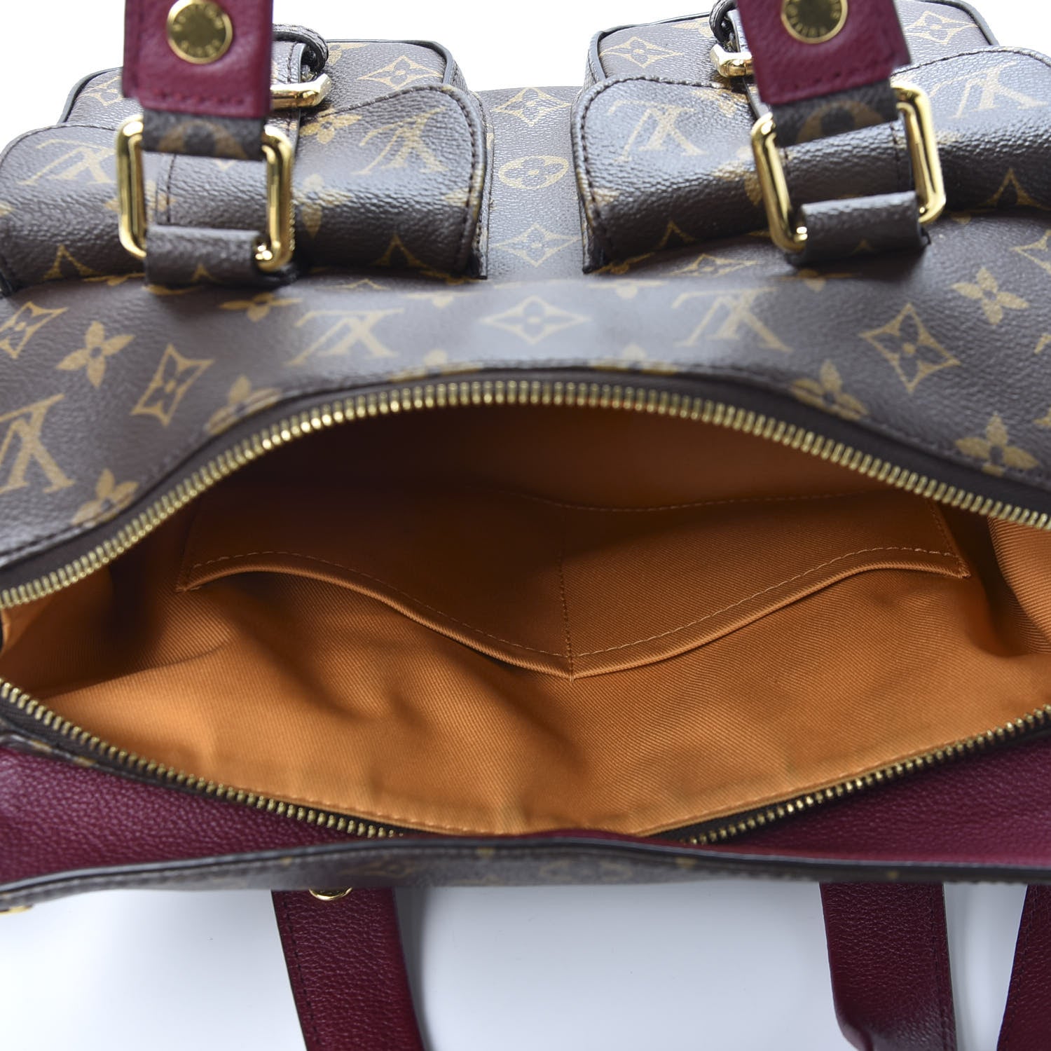 Louis Vuitton Monogram Manhattan NM Raisin 4 of 9