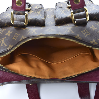 Louis Vuitton Monogram Manhattan NM Raisin 4 of 9