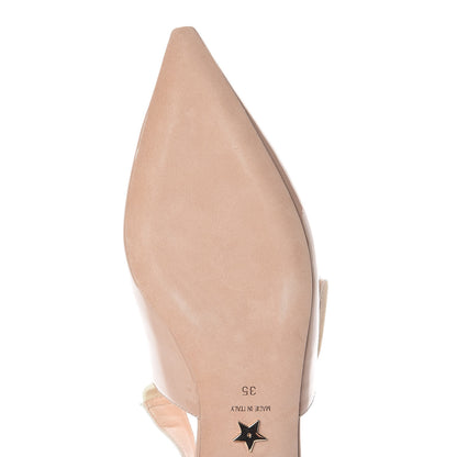 Christian Dior Patent Ribbon J'Adior Slingback Ballet Flats 35 Nude 7 of 8