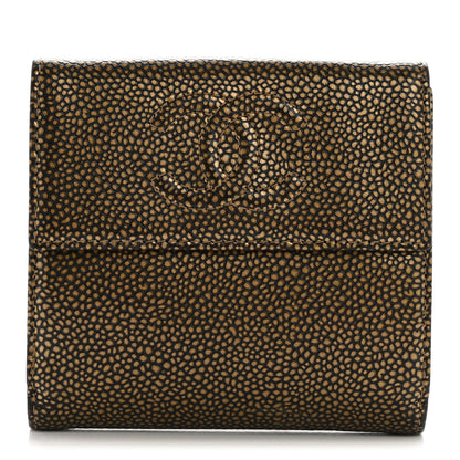 Chanel Metallic Caviar Timeless CC Compact Wallet Bronze 1 of 10