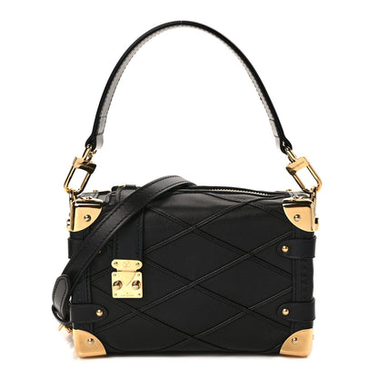 Louis Vuitton Lambskin Malletage Side Trunk PM Black 1 of 8