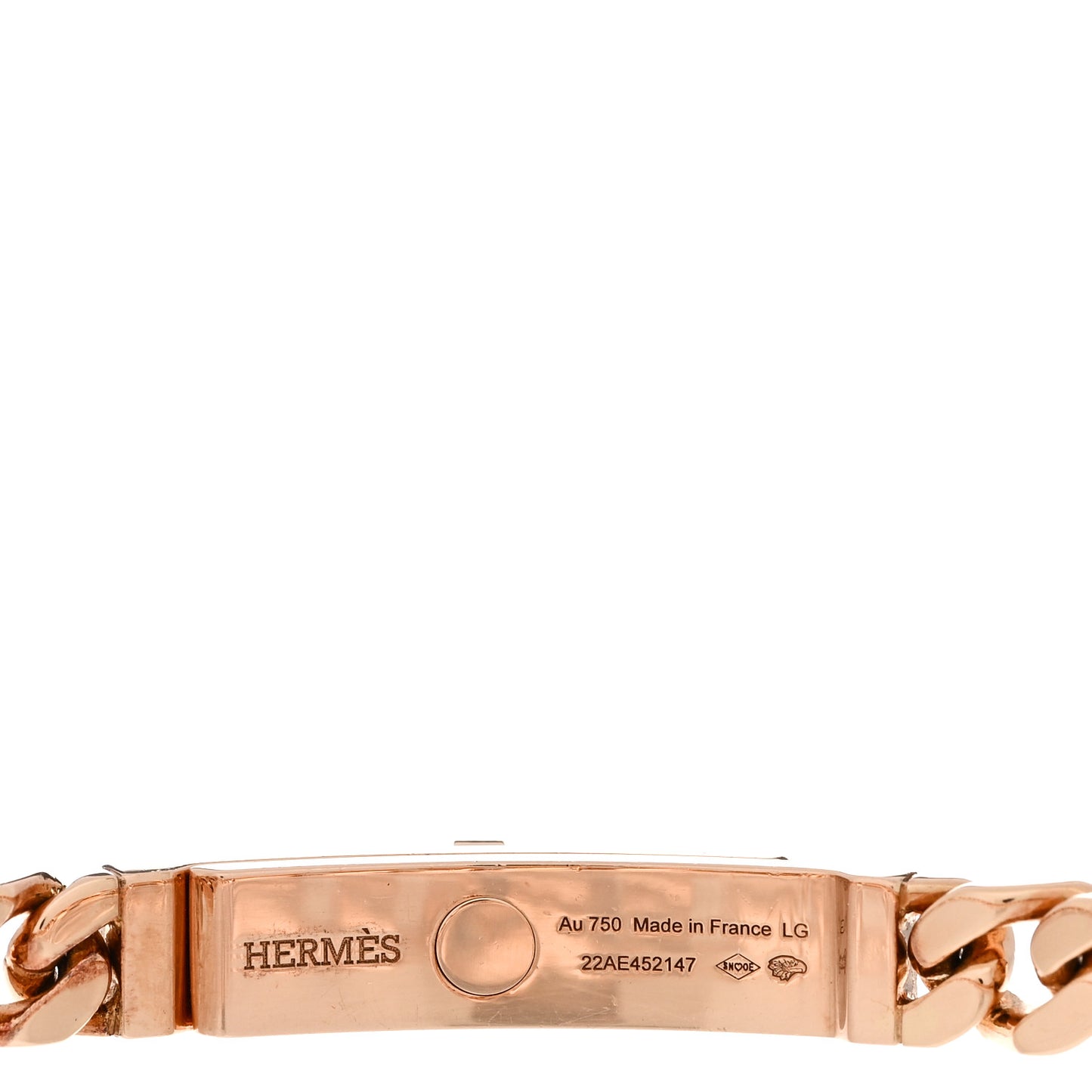 18K Rose Gold Diamond PM Kelly Chaine Bracelet LG
