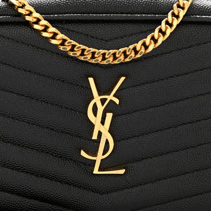 Saint Laurent Grain De Poudre Matelasse Monogram Mini Lou Camera Bag Black 8 of 8