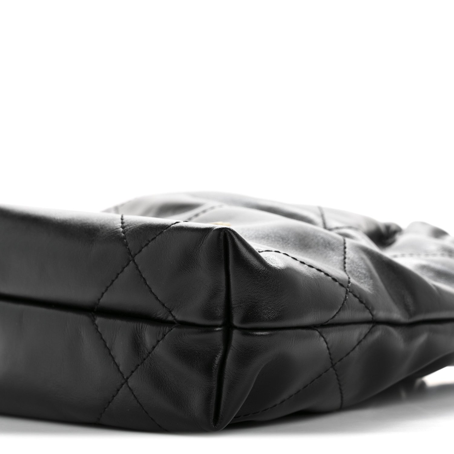 Chanel Shiny Calfskin Quilted Mini Chanel 22 Black White Black White 10 of 10