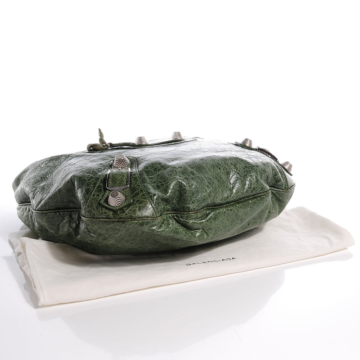 Agneau Giant 21 Silver Hardware Hobo Vert Thyme