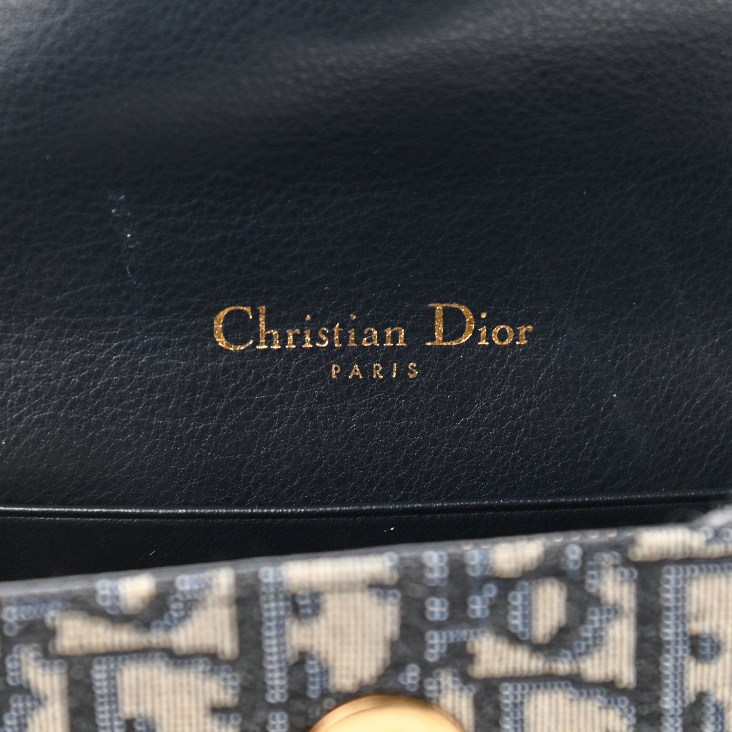 Christian Dior Oblique Saddle Belt Bag Blue 6 of 13