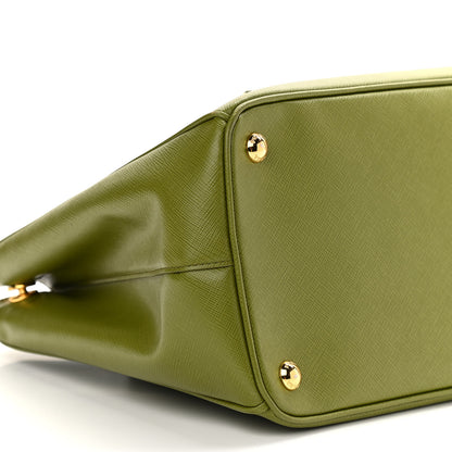 Prada Saffiano Medium Galleria Double Zip Tote Edera 9 of 10