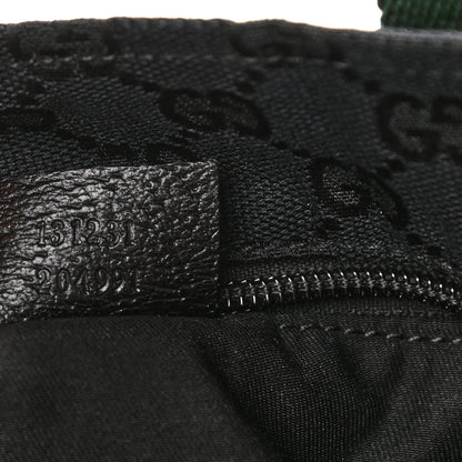 Gucci GG Monogram Large Web Handle Bucket Tote Black 7 of 12