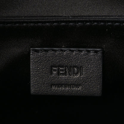 Fendi Silk Satin Mini Cookie Hobo Bag Black 6 of 9