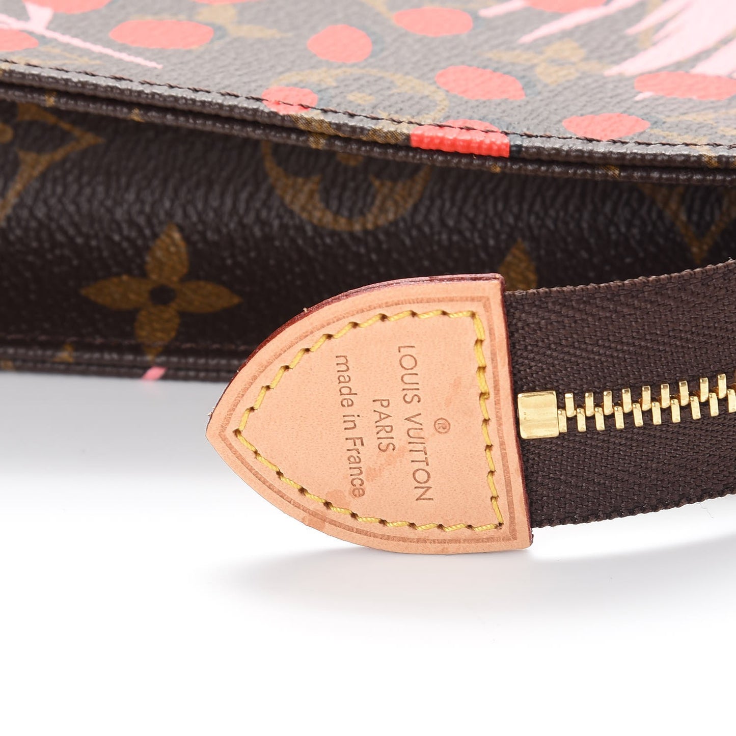 Monogram Jungle Dots Toiletry Pouch 26 Sugar Pink Poppy