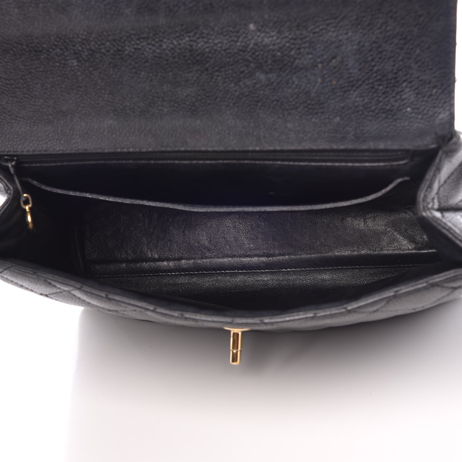 Chanel Caviar Quilted Jumbo Kelly Flap Black 5 of 14