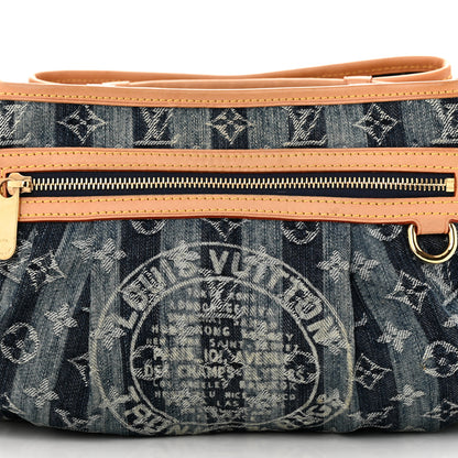 Louis Vuitton Denim Raye Porte Epaule MM 7 of 11