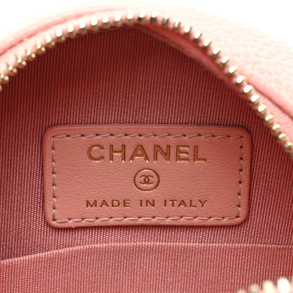 Chanel Caviar Quilted Round Filigree Crossbody Pink 6 of 10