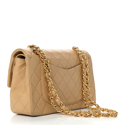 Chanel Lambskin Quilted Small Double Flap Beige 2 of 8