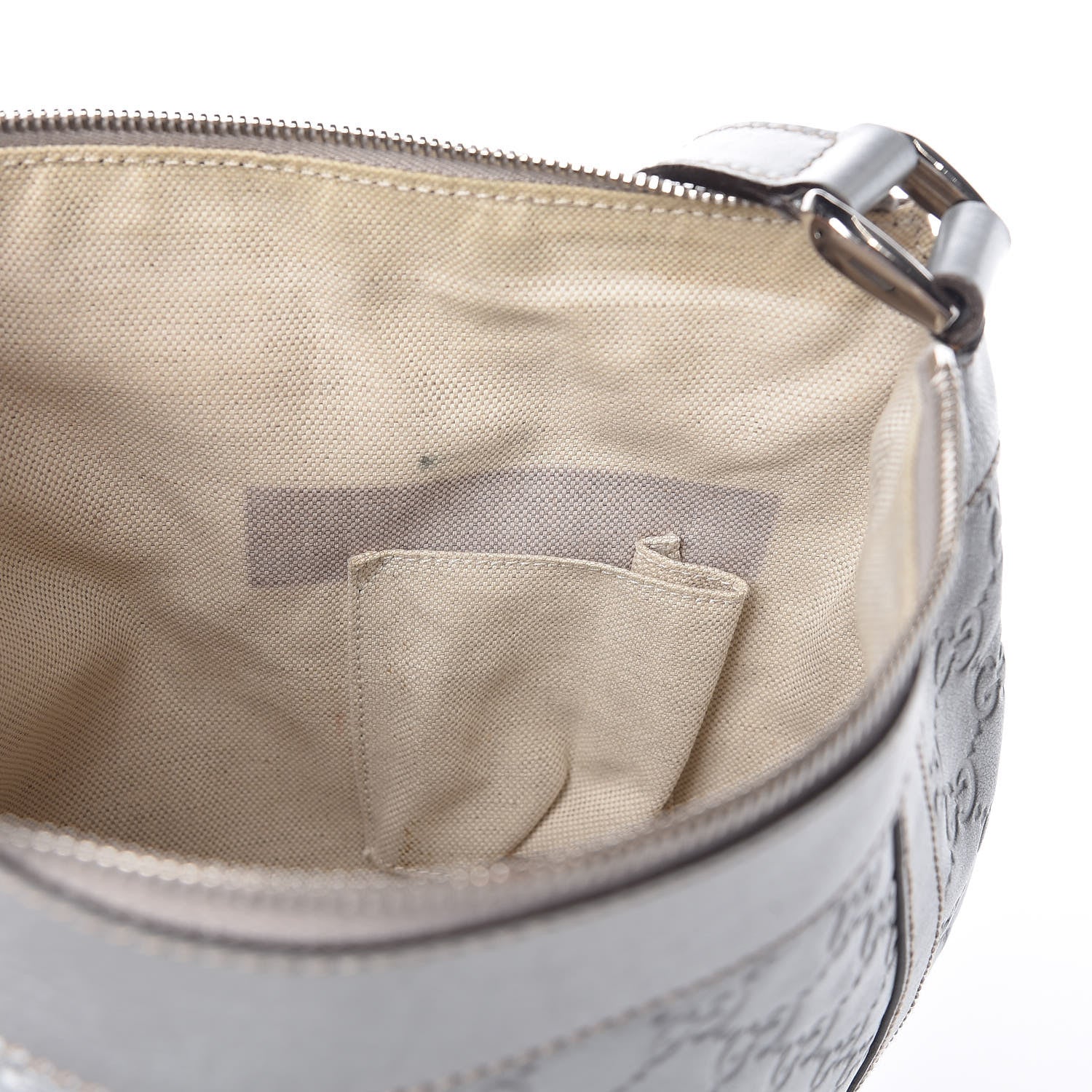 Gucci Guccissima Small D Ring Messenger Silver 8 of 12