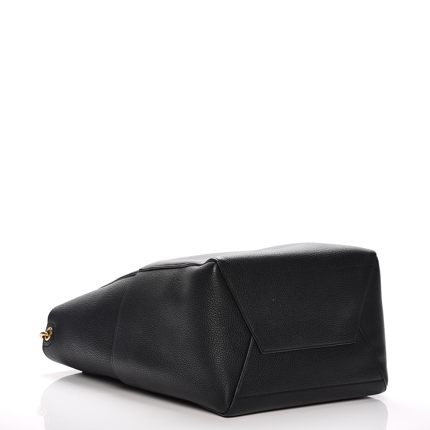 Soft Grained Calfskin Sangle Bucket Bag Black