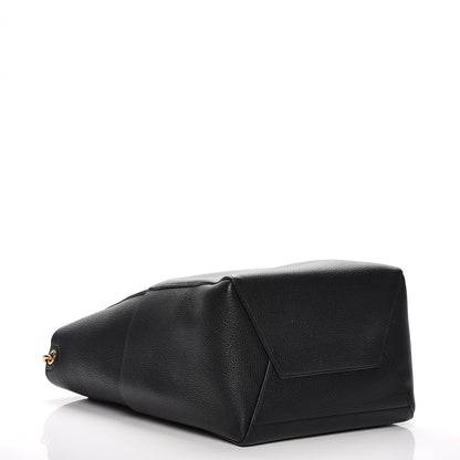 Celine Soft Grained Calfskin Sangle Bucket Bag Black 4 of 7