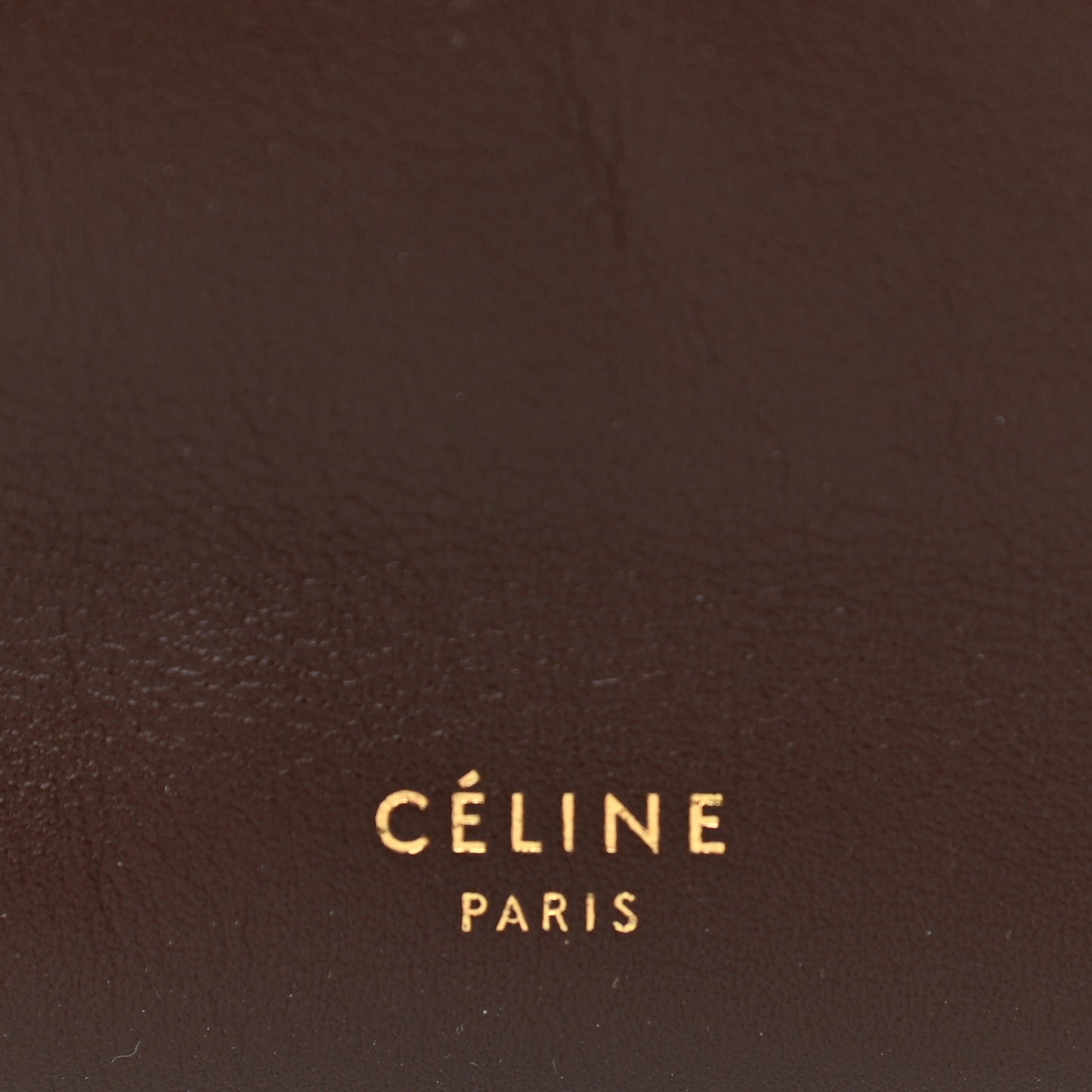 Calfskin Medium Purse Bag Dark Brown