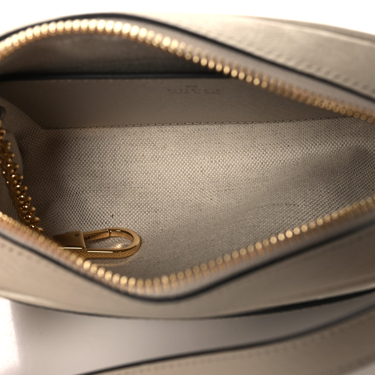 GG Supreme Monogram Textured Dollar Calfskin Mini Ophidia Shoulder Bag Beige Mystic White Oatmeal