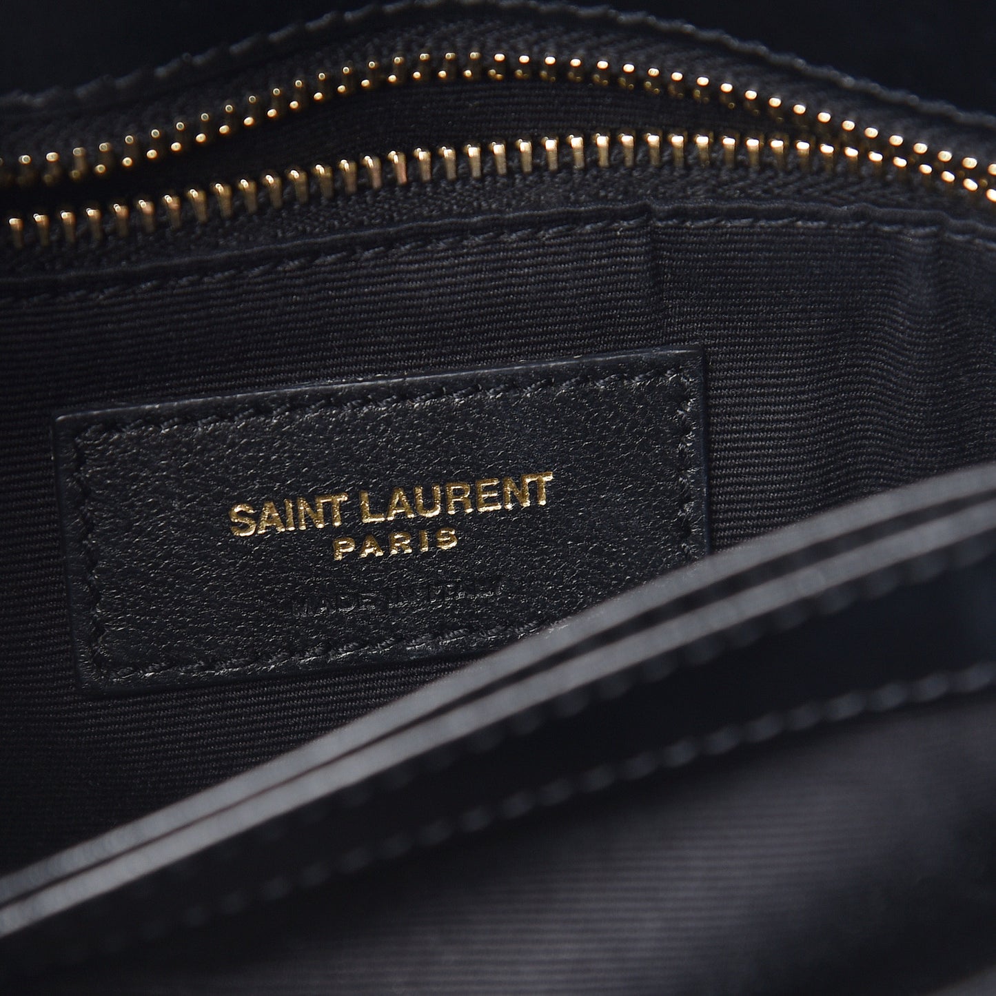 Calfskin Y Quilted Monogram Toy Loulou Crossbody Bag Black