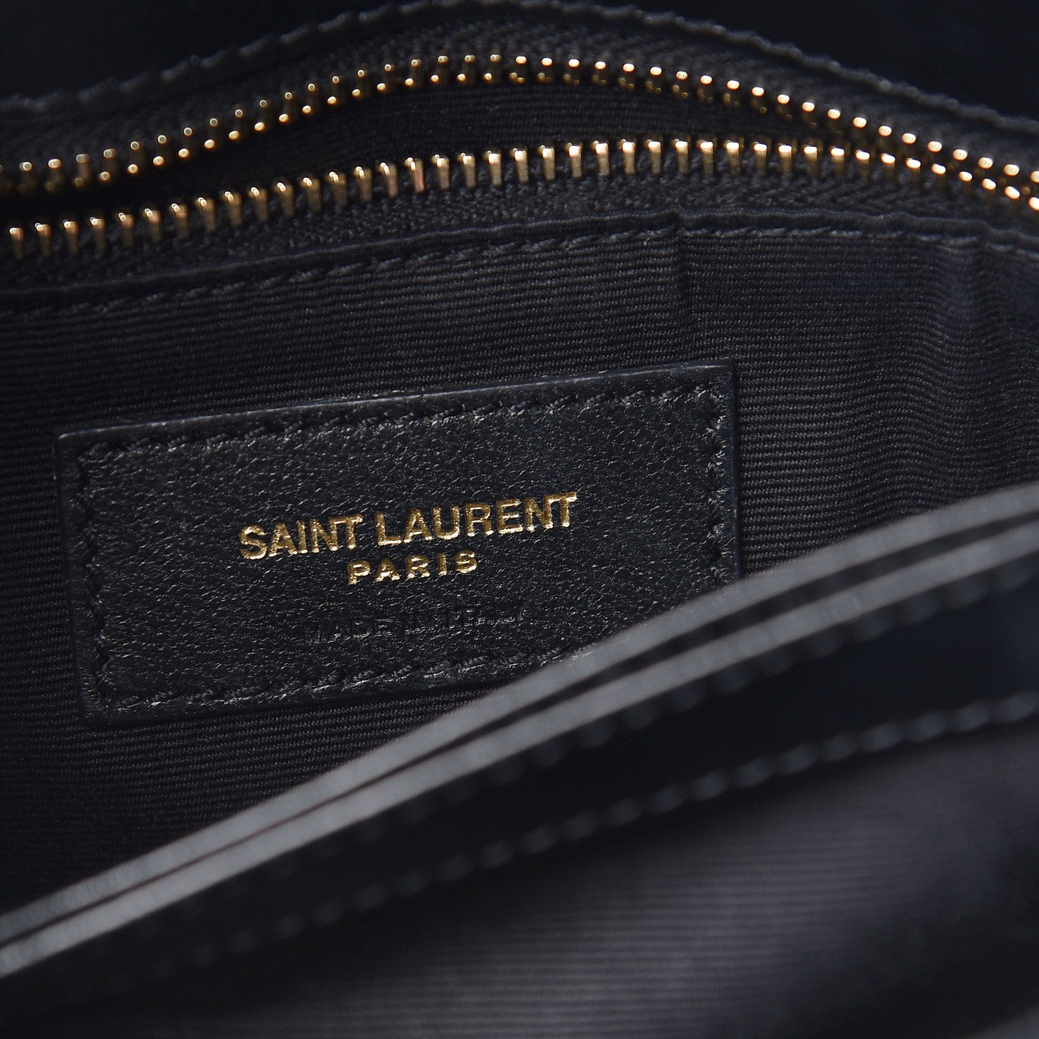 Saint Laurent Calfskin Y Quilted Monogram Toy Loulou Crossbody Bag Black 6 of 11