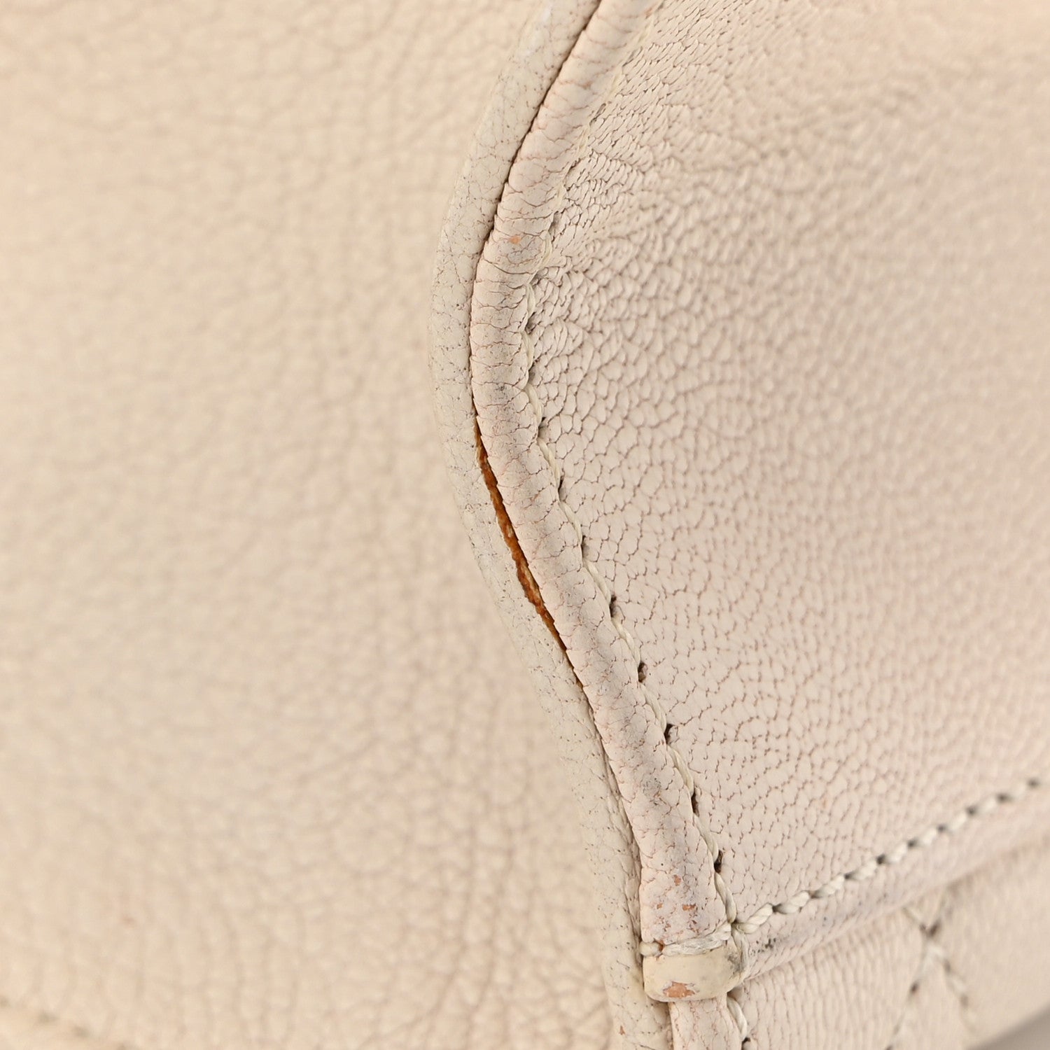 Chanel Goatskin Quilted Large Rita Top Handle Flap Beige 11 of 14