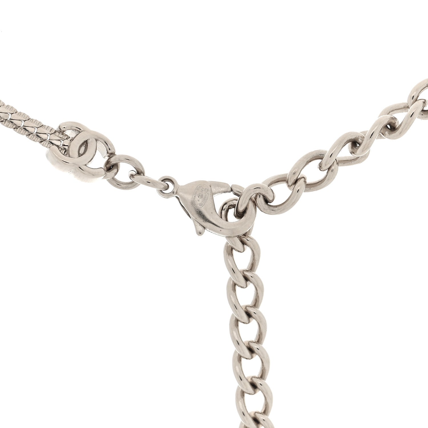 Chanel Metal CC Short Chain Necklace Gold 4 of 5