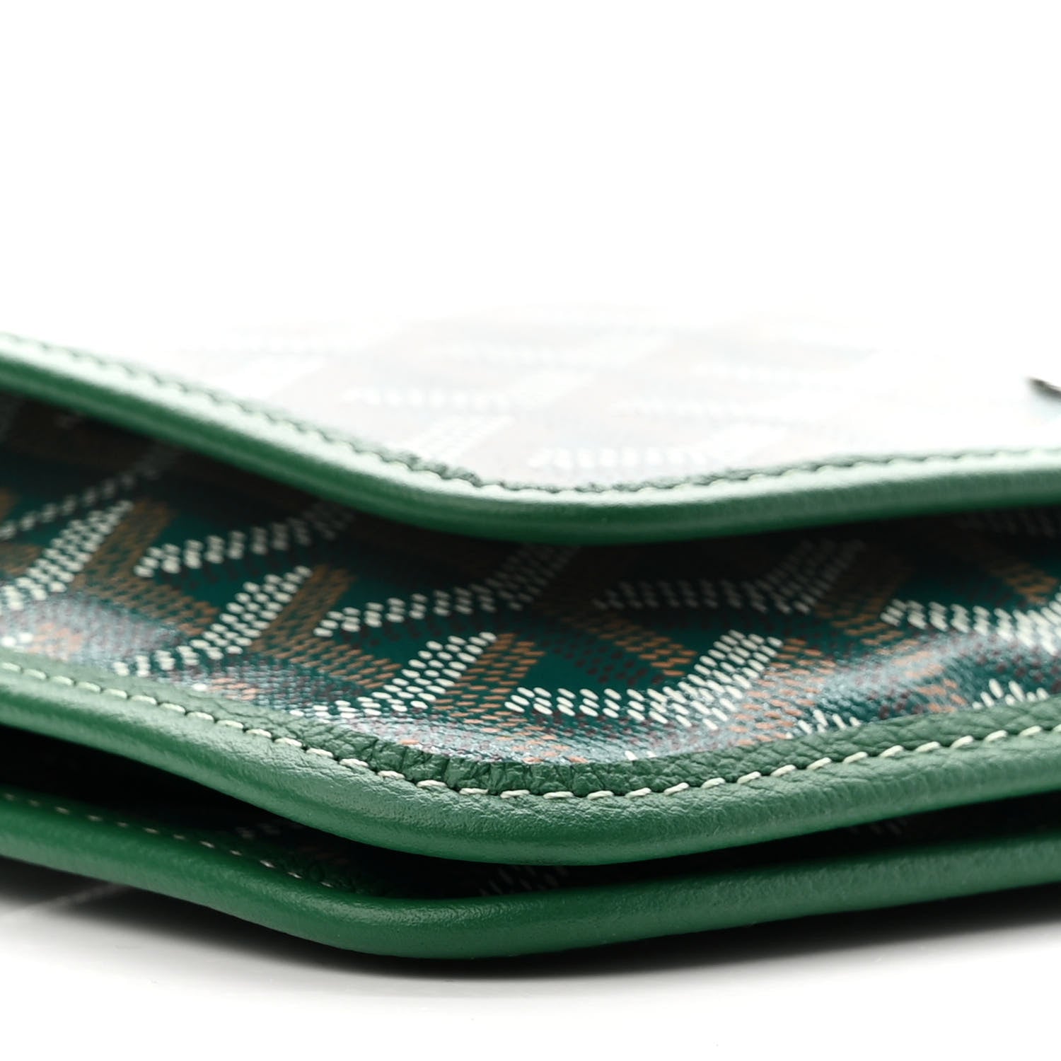 Goyard Goyardine Plumet Wallet Clutch Green 9 of 10