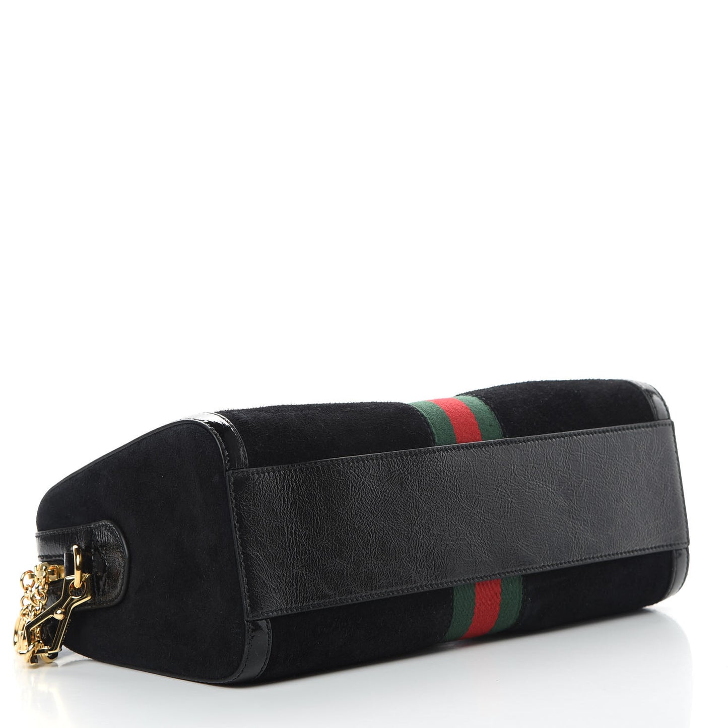 Suede Patent GG Web Medium Ophidia Boston Black