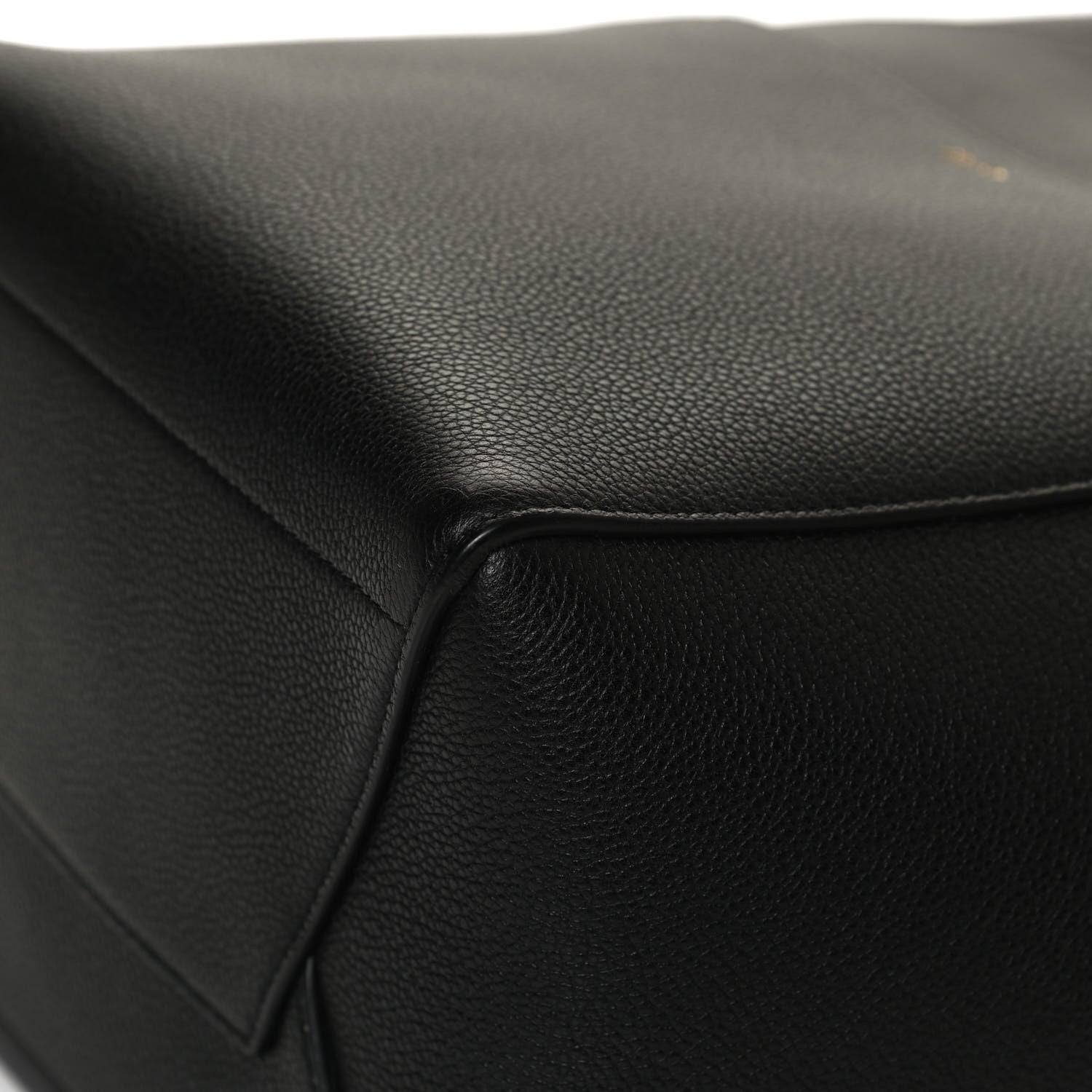 Celine Soft Grained Calfskin Sangle Bucket Bag Black 11 of 12