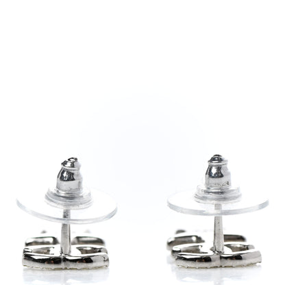 Chanel Crystal CC Starfall Drop Earrings Silver 3 of 4