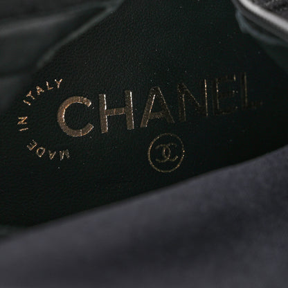 Chanel Suede Calfskin Patent Cap Toe High Boots 37 Black 7 of 8