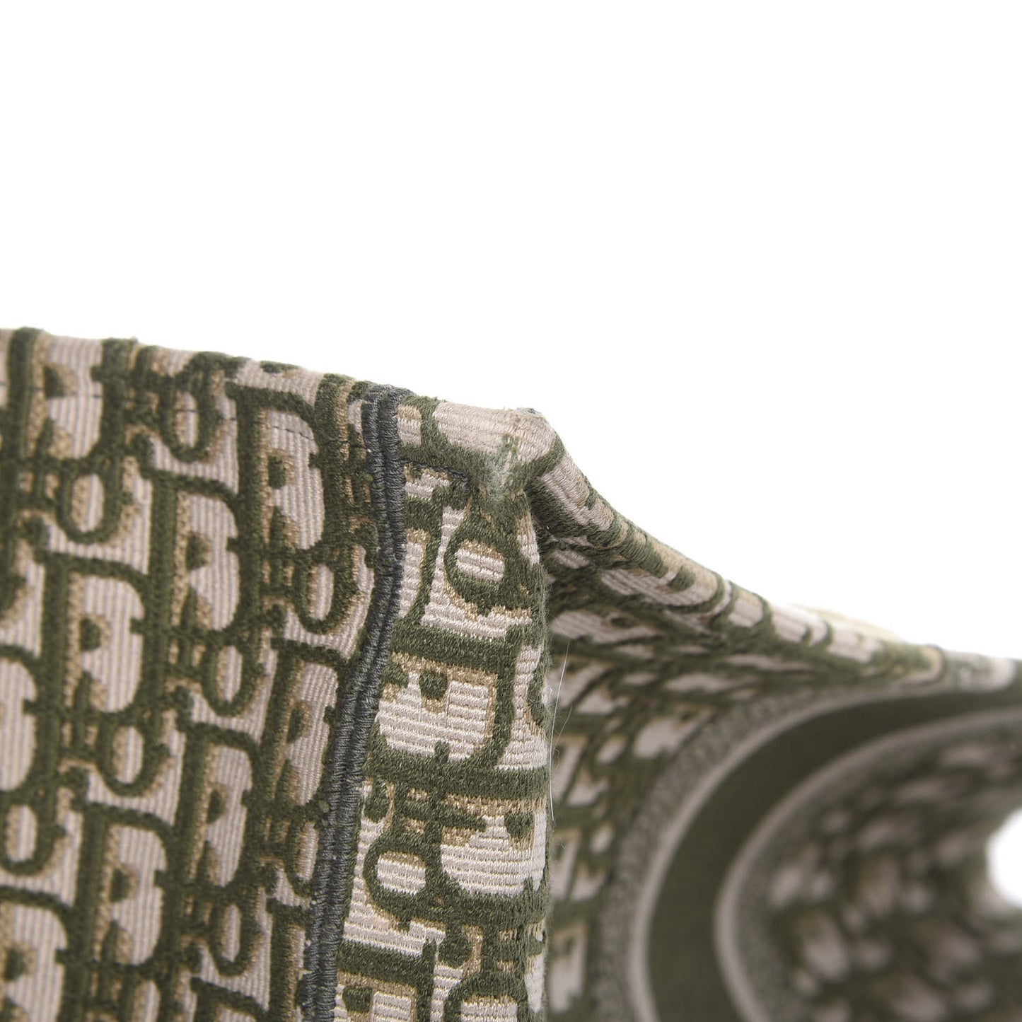 Oblique Book Tote Green Multicolor