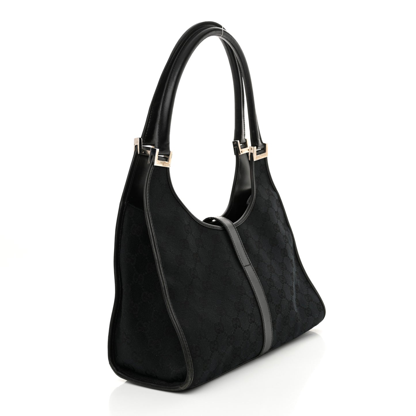 Monogram Bardot Shoulder Bag Black